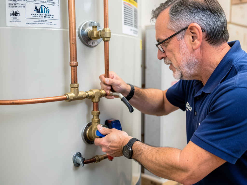 Installing a thermostatic mixing valve to prevent