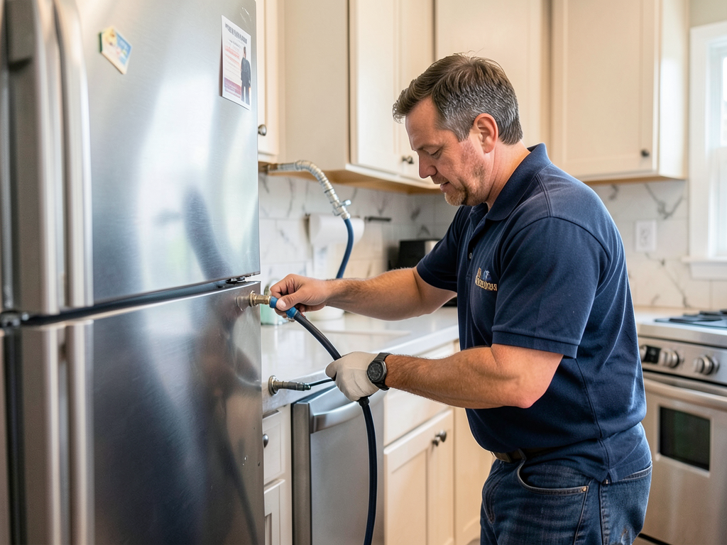 Moving your refrigerator and running a new water l