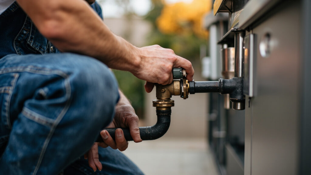 Professional gas line installation for your new na